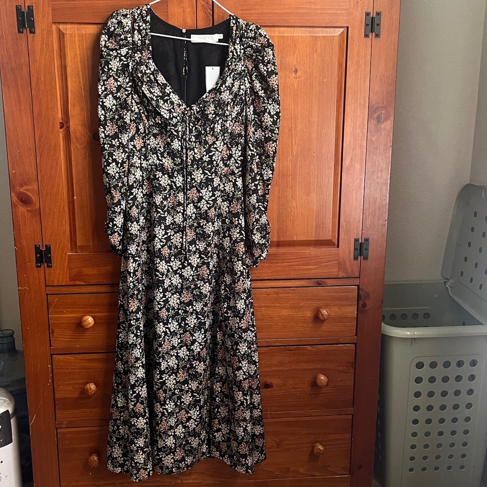 Astr the label Floral Black and White Dress size xs